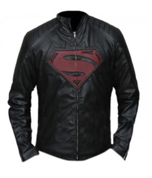 Batman Vs Superman Black Leather Jacket front