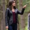 Charmed Poppy Drayton Real Leather Jacket side