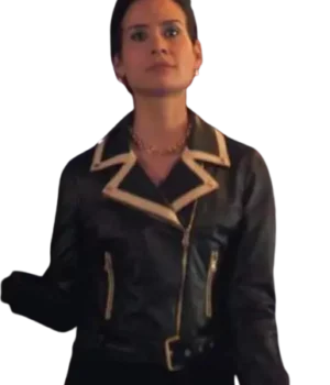 Charmed Shi Ne Nielson Real Leather Jacket Front