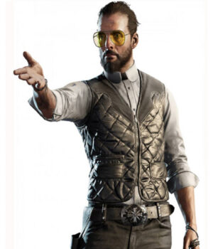 Far Cry 5 Joseph Seed Quilted Leather Vest front