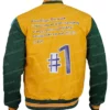 Jared Dunn Silicon Valley Pied Piper Varsity Jacket shoot back side