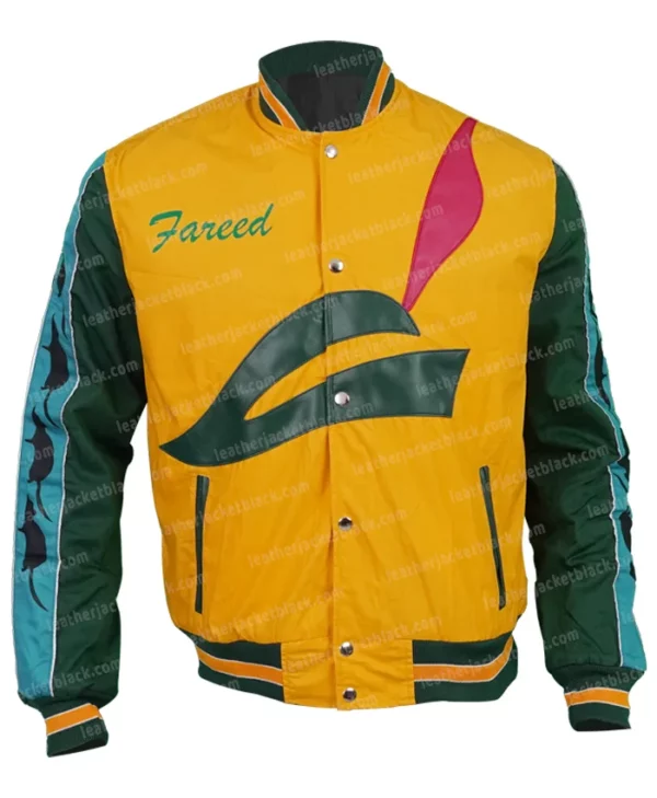 Jared Dunn Silicon Valley Pied Piper Varsity Jacket shoot front