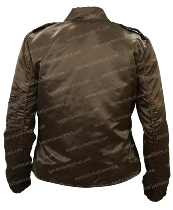 Jennifer Connelly Top Gun Maverick Bomber Cotton Jacket Back