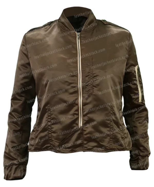 Jennifer Connelly Top Gun Maverick Bomber Cotton Jacket Front