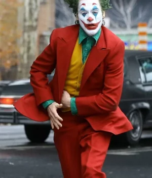 Joaquin Phoenix Joker Suiting Arthur Fleck Red Suit