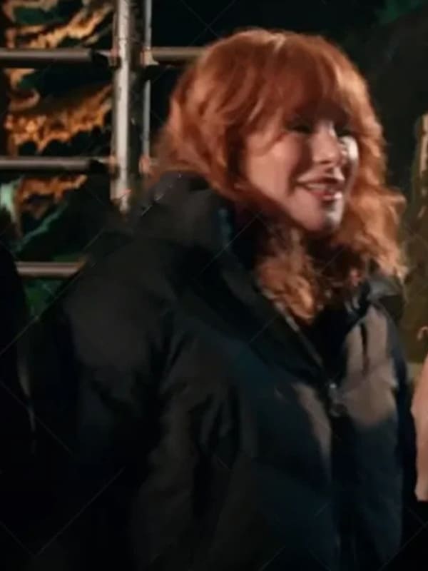 Jurassic World Dominion Claire Dearing Puffer Black Jacket front