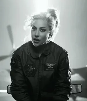 Lady Gaga Top Gun Bomber Cotton Jacket side