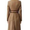 Love Life Darby Carter Brown Wool Trench Coat back