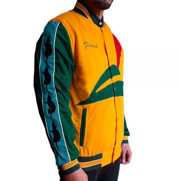 Silicon Valley Jared Dunn Pied Piper Yellow Varsity Jacket