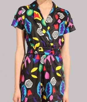 Stranger Things Colorful Cotton Polyester Romper front