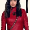The Umbrella Academy S03 Jayme Faux Leather Jacket other front