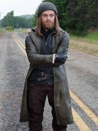 The Walking Dead Paul Jesus Rovia Real Leather Coat other front
