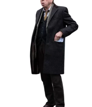 Timothy Spall The Last Bus Tom Wool Blend Coat front