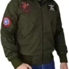 Tom Cruise Top Gun Maverick Green Cotton Bomber Jacket side