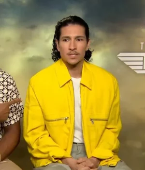 Top Gun Maverick Danny Ramirez Cotton Yellow Jacket frotn