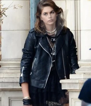 American Horror Story Kendall Carr Real Leather Jacket front