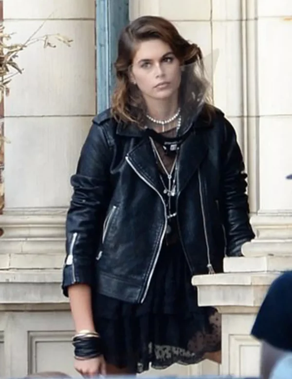 American Horror Story Kendall Carr Real Leather Jacket front
