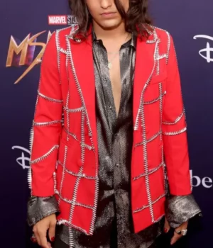 Aramis Knight Ms. Marvel Event Red Suiting Blazer front