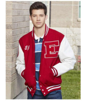 EJ Red Letterman High School Musical Bomber Jacket front