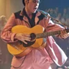 Elvis Elvis Presley Pink And Black Wool Blazer front
