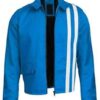 Elvis Presley Speedway Real Leather Jacket shoot blue front