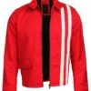 Elvis Presley Speedway Real Leather Jacket shoot red front