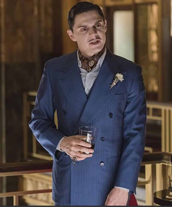 James March American Horror Story Blue Suiting Coat front