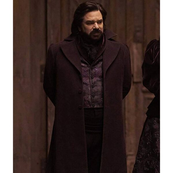 Laszlo What We Do In The Shadows Wool Trench Coat other front
