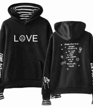 Lil Peep Come Over When You’re Sober Love Wool Hoodie front