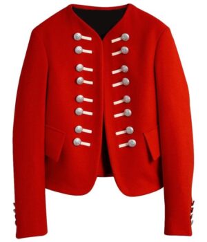 Lil Peep Paper Magazine Red Blazer Wool Jacket front