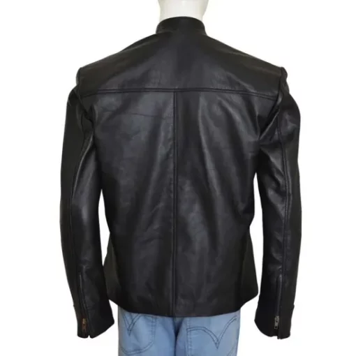 Matthew Daddario Shadowhunters Faux Leather Jacket back