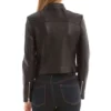 Shadowhunters Clary Fray Real and Faux Leather Jacket back