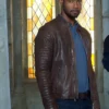 Shadowhunters Isaiah Mustafa Real Leather Jacket front