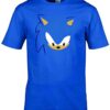 Sonic The Hedgehog Blue Cotton Shirt front