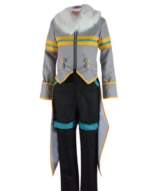 Sonic The Hedgehog Silver Shearling Grey Jacket front