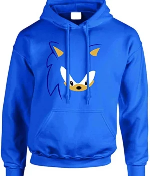 Sonic the Hedgehog Blue Fleece Hoodie front
