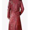 Star Lord Vol 2 Guardians Of The Galaxy Leather Trench Coat abck