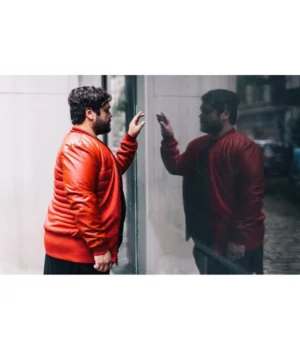 What We Do In The Shadows Guillermo Red Bomber Jacket front
