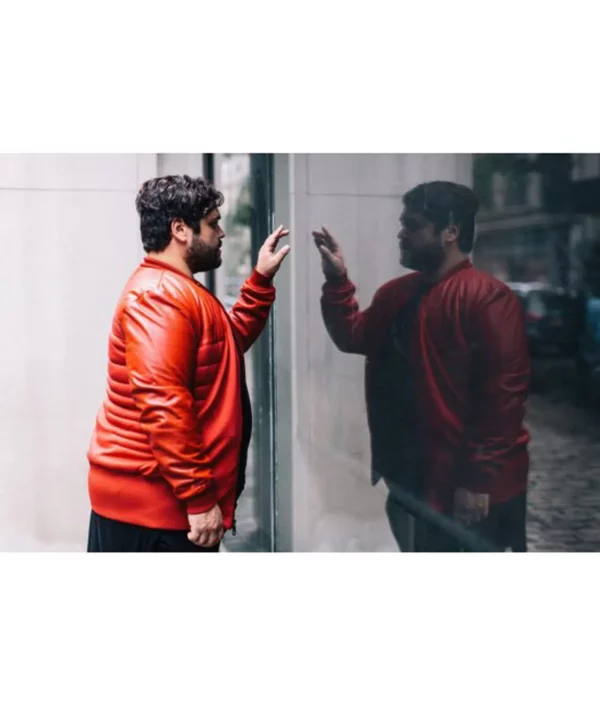 What We Do In The Shadows Guillermo Red Bomber Jacket front