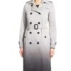 Batwoman Reagan Double-Breasted Grey Wool Long Coat front