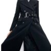 Batwoman Sophie Moore Black Double-breasted Trench Coat other fornt