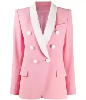 Bel-Air Hilary Banks Pink Suiting Blazer front