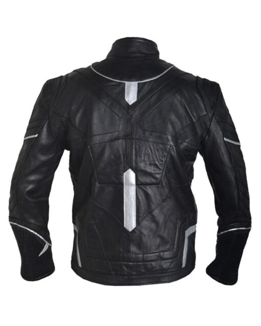 Black Panther Chadwick Boseman Pu Leather Jacket back