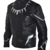 Black Panther Chadwick Boseman Pu Leather Jacket left side