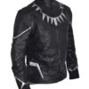 Black Panther Chadwick Boseman Pu Leather Jacket right side