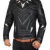 Black Panther Chadwick Costume Real Leather Jacket left side