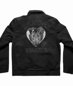 G-Eazy Demons Angels Mechanic Black Cotton Jacket back