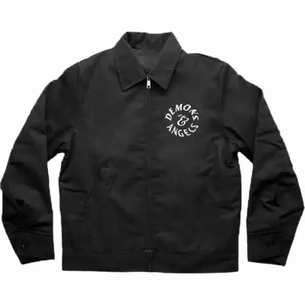 G-Eazy Demons Angels Mechanic Black Cotton Jacket fronty