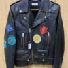 G-Eazy Saint Laurent Paris Vintage Calf Leather Jacket front