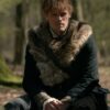 Outlander Jamie Fraser Fur Gray Wool Coat other fornt LJB